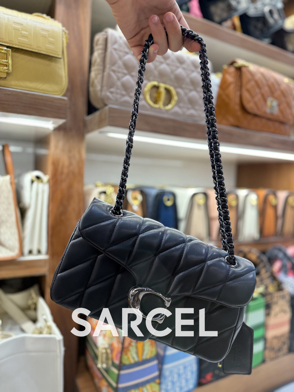 Sac Bandoulière Coach Noir – 100% Cuir Véritable & Finitions Haute Qualité CH-1011