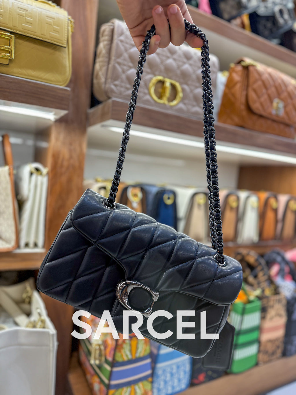 Sac Bandoulière Coach Noir – 100% Cuir Véritable & Finitions Haute Qualité CH-1011