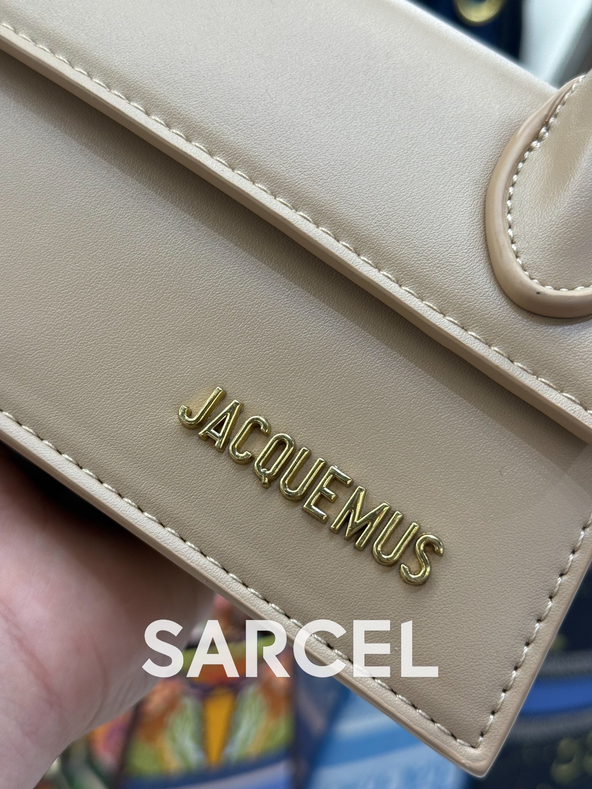 Sac Bandoulière Jaquemus Beige Créme – 100% Cuir Véritable & Finitions Haute Qualité JQ-1019