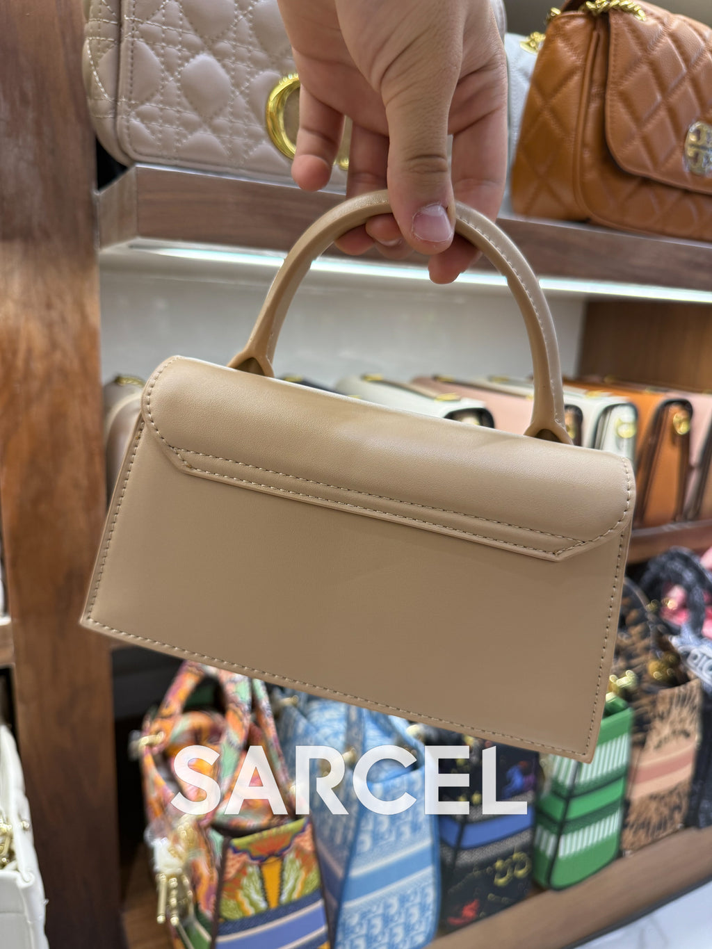 Sac Bandoulière Jaquemus Beige Créme – 100% Cuir Véritable & Finitions Haute Qualité JQ-1019