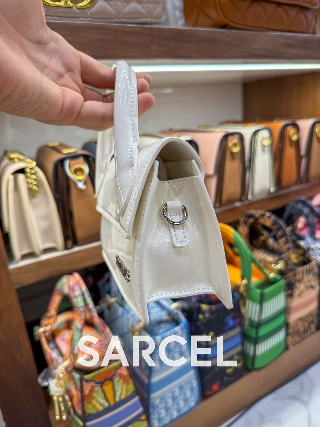 Sac Bandoulière Jaquemus Blanc Glacé – 100% Cuir Véritable & Finitions Haute Qualité JQ-1020