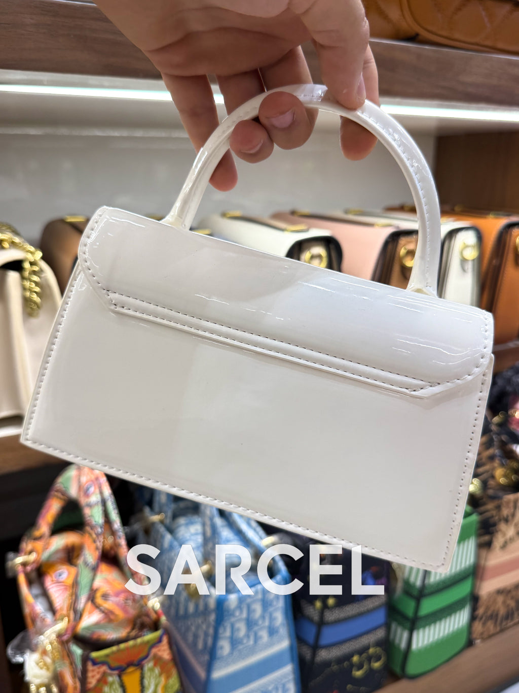 Sac Bandoulière Jaquemus Blanc Glacé – 100% Cuir Véritable & Finitions Haute Qualité JQ-1020