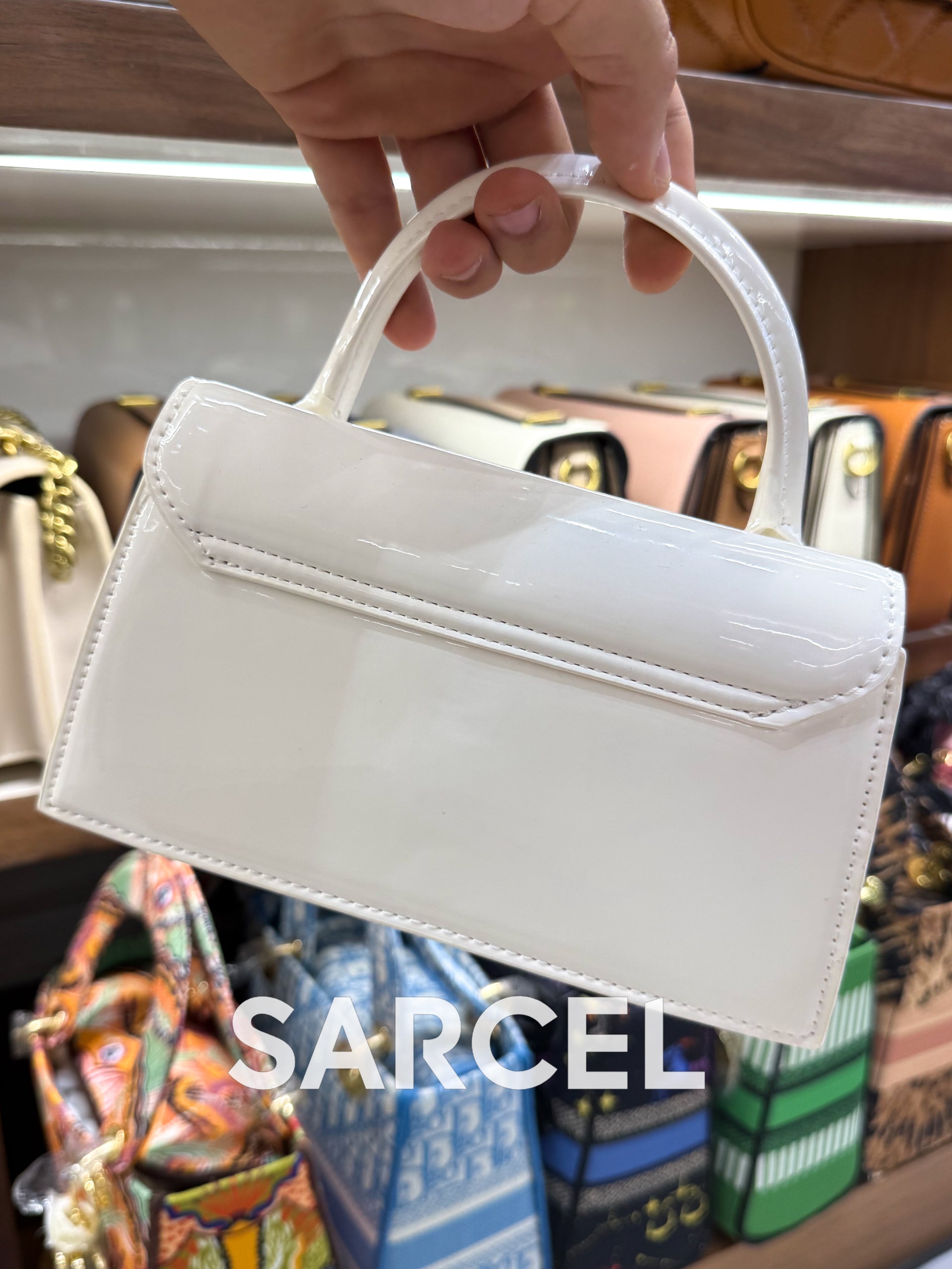 Sac Bandoulière Jaquemus Blanc Glacé – 100% Cuir Véritable & Finitions Haute Qualité JQ-1020