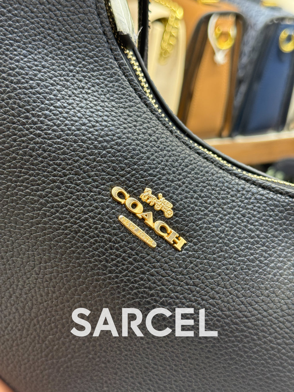 Sac Bandoulière Coach Noir – 100% Cuir Véritable & Finitions Haute Qualité CH-1014