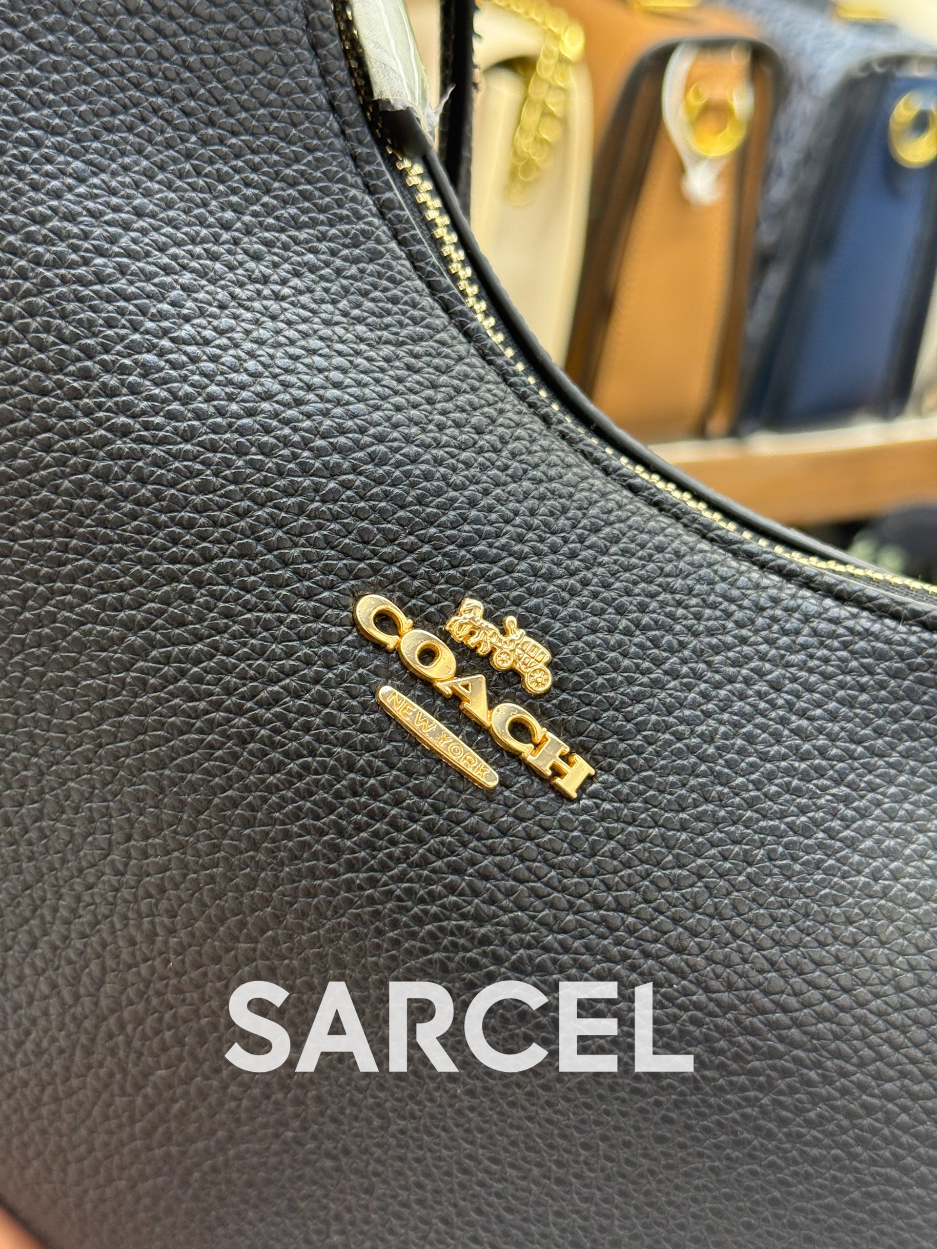 Sac Bandoulière Coach Noir – 100% Cuir Véritable & Finitions Haute Qualité CH-1014