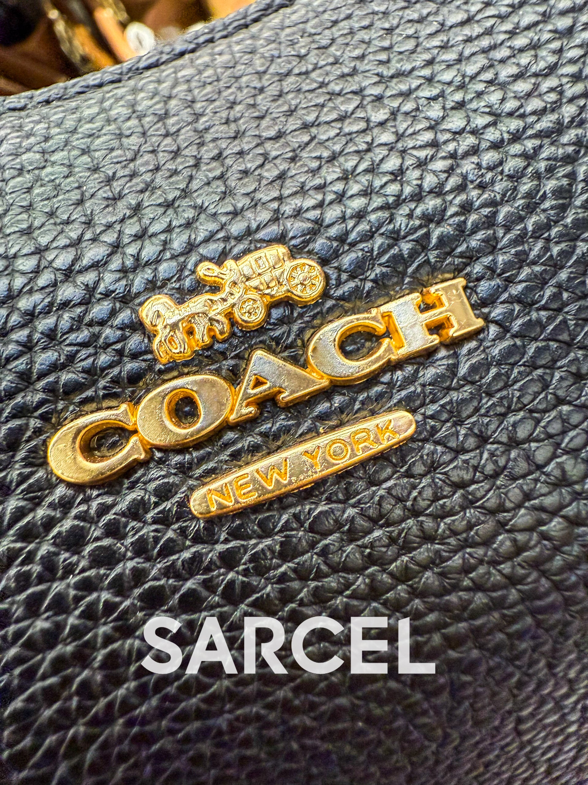 Sac Bandoulière Coach Noir – 100% Cuir Véritable & Finitions Haute Qualité CH-1014