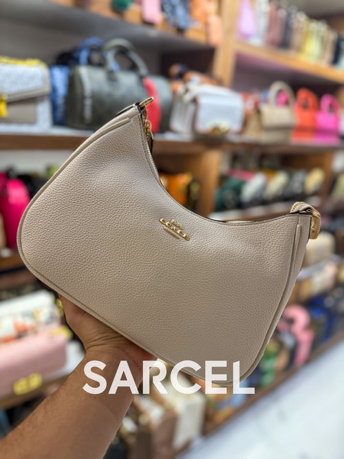 Sac Bandoulière Coach Créme – 100% Cuir Véritable & Finitions Haute Qualité CH-1015
