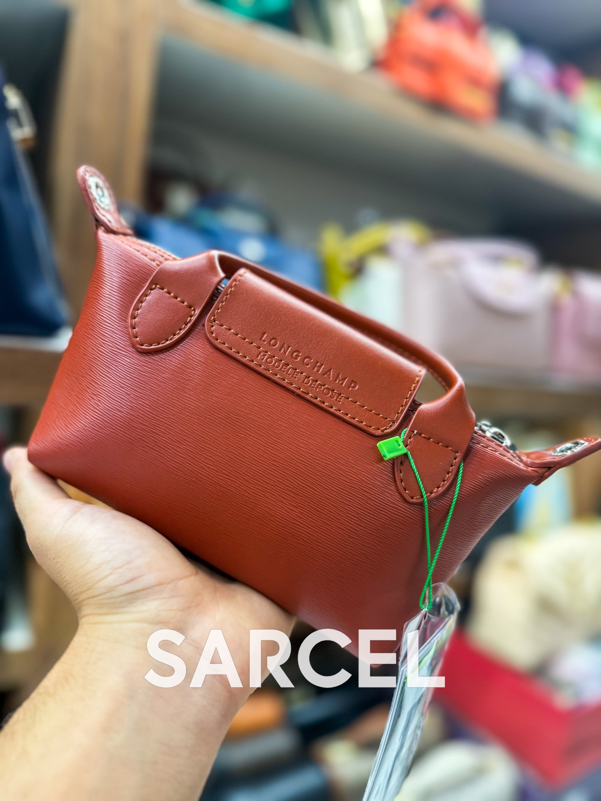 Sac Bandoulière Longchamp Orange Mandarine – 100% Cuir Véritable & Finitions Haute Qualité LC-1023