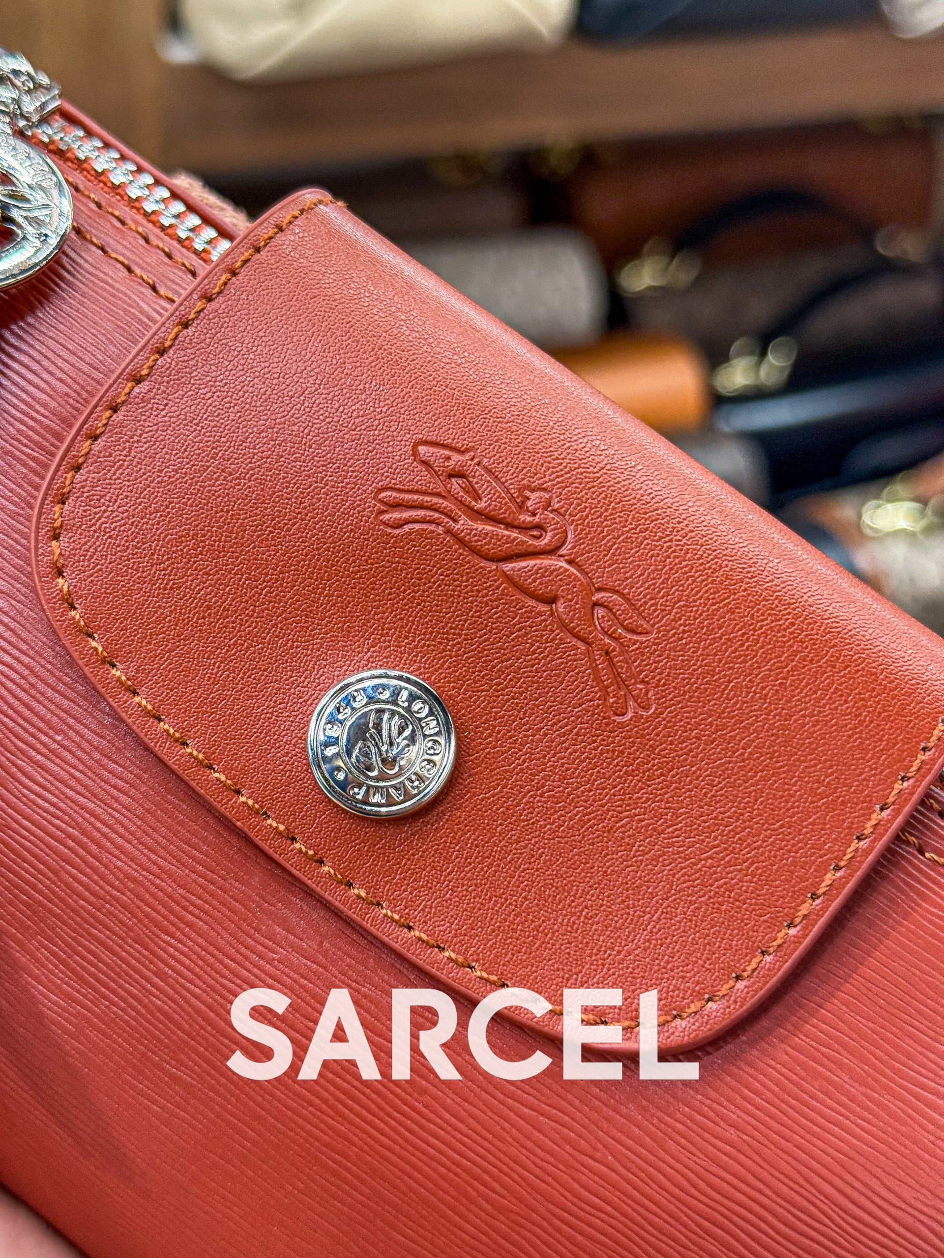 Sac Bandoulière Longchamp Orange Mandarine – 100% Cuir Véritable & Finitions Haute Qualité LC-1023