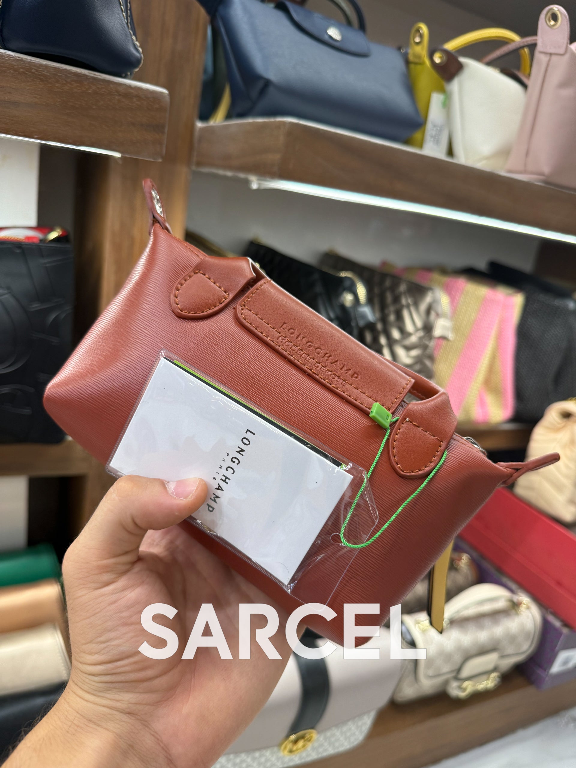 Sac Bandoulière Longchamp Orange Mandarine – 100% Cuir Véritable & Finitions Haute Qualité LC-1023