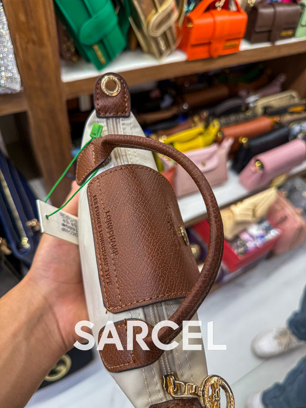 Sac Bandoulière Longchamp Beige Perle – 100% Cuir Véritable & Finitions Haute Qualité LC-1024