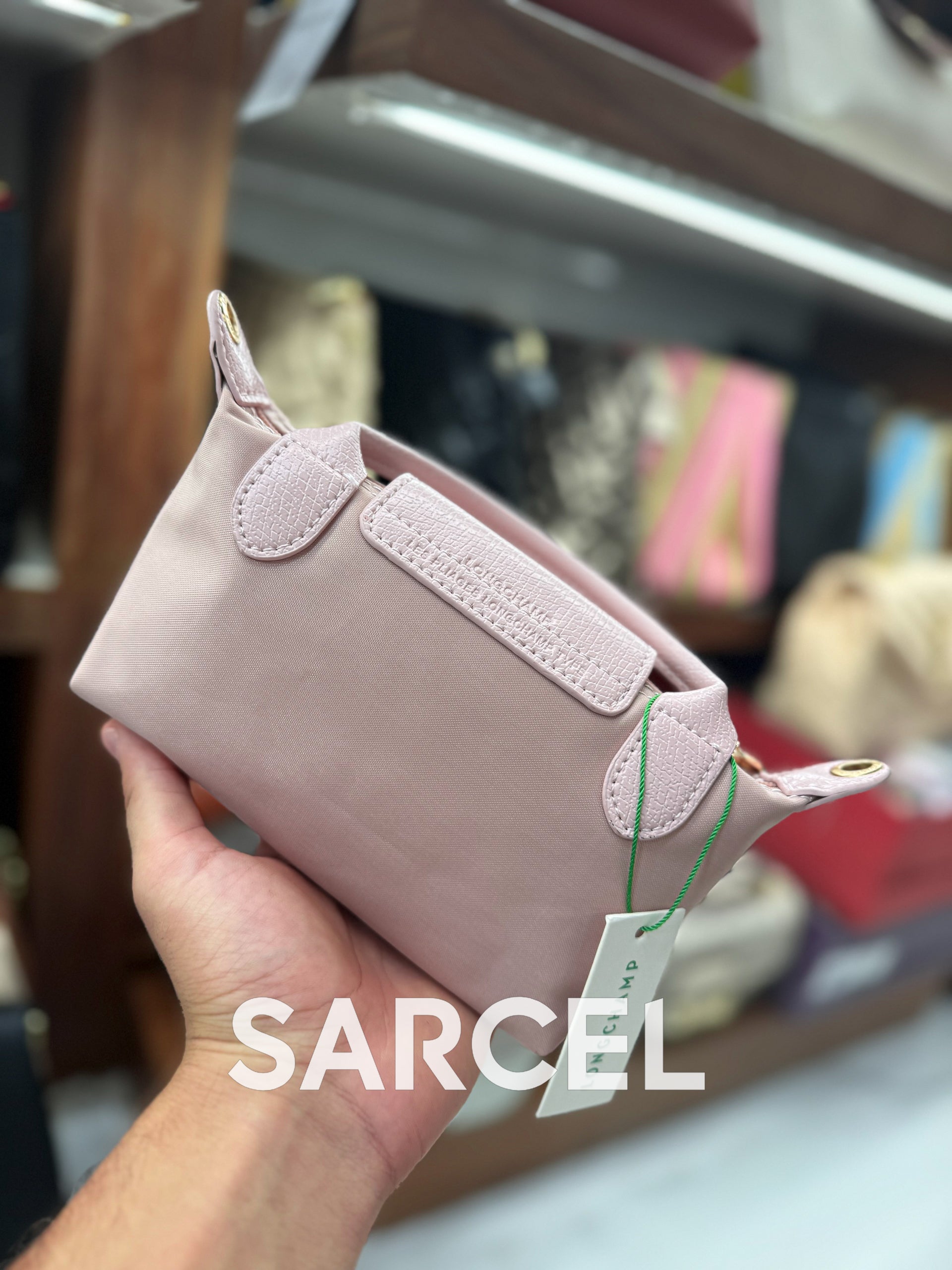 Sac Bandoulière Longchamp Rose Pâle – 100% Cuir Véritable & Finitions Haute Qualité LC-1025