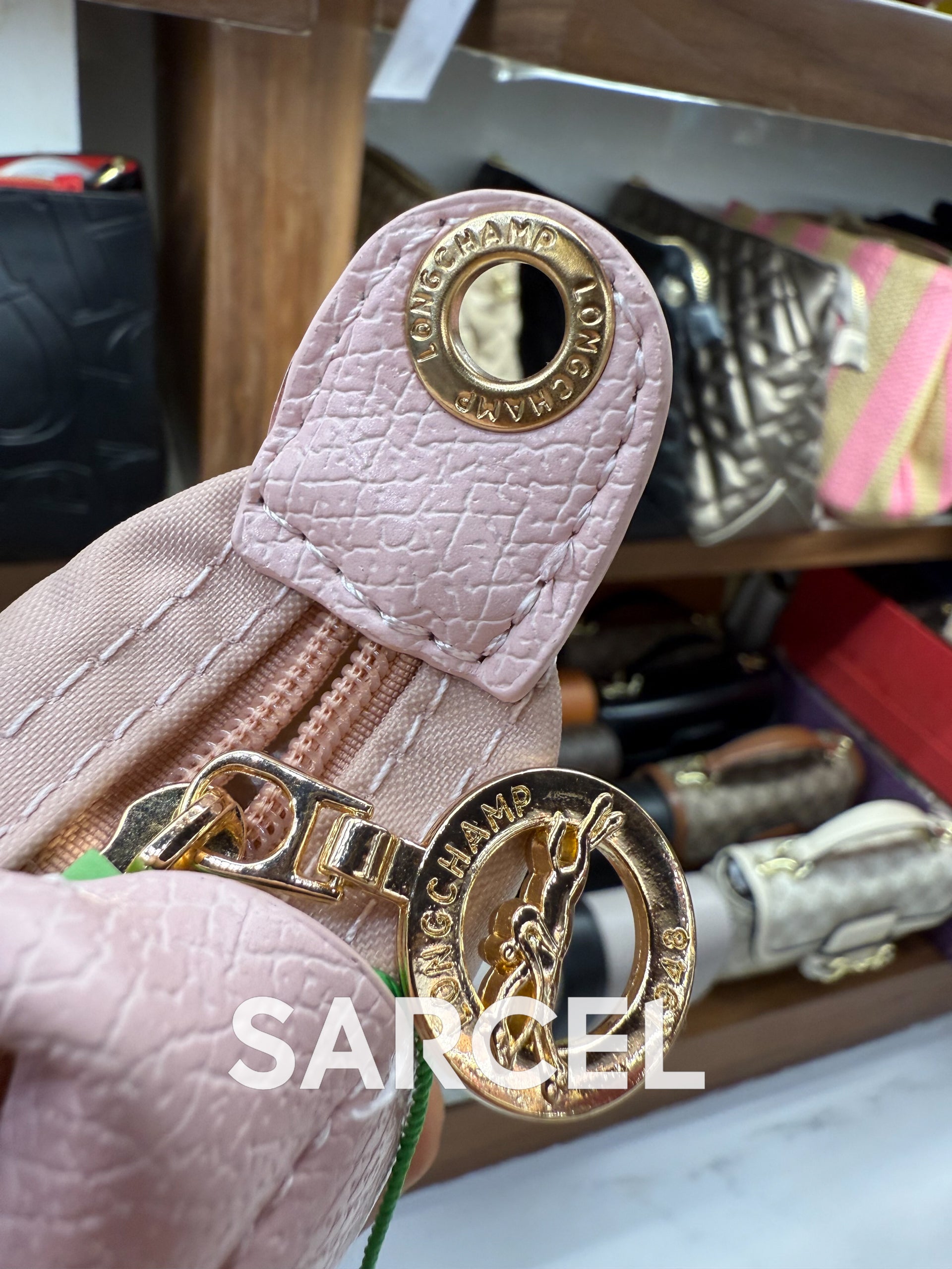 Sac Bandoulière Longchamp Rose Pâle – 100% Cuir Véritable & Finitions Haute Qualité LC-1025