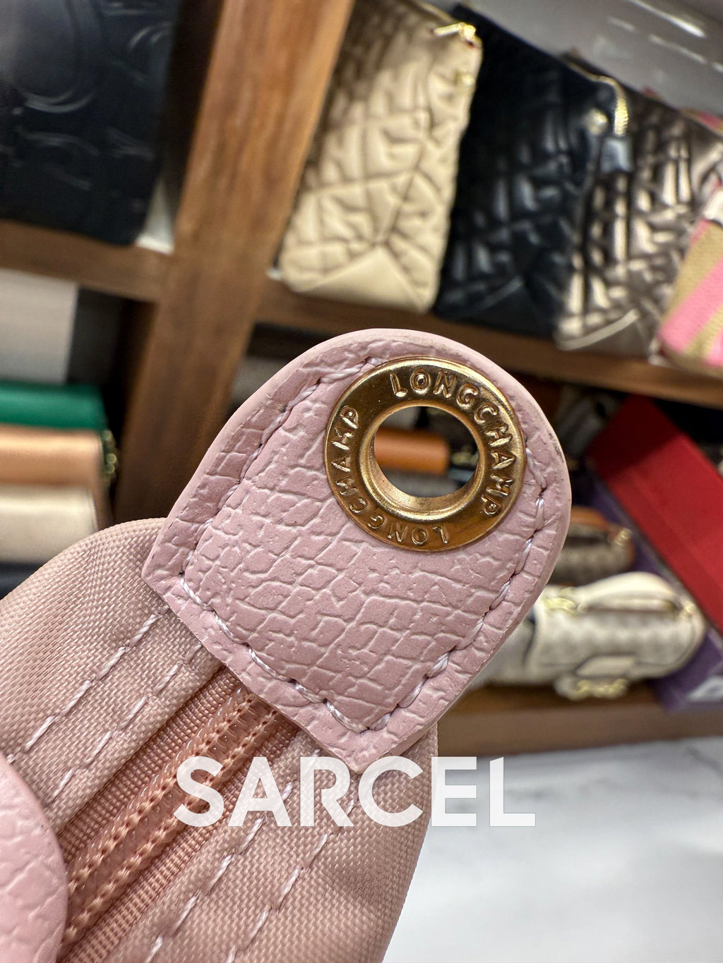 Sac Bandoulière Longchamp Rose Pâle – 100% Cuir Véritable & Finitions Haute Qualité LC-1025