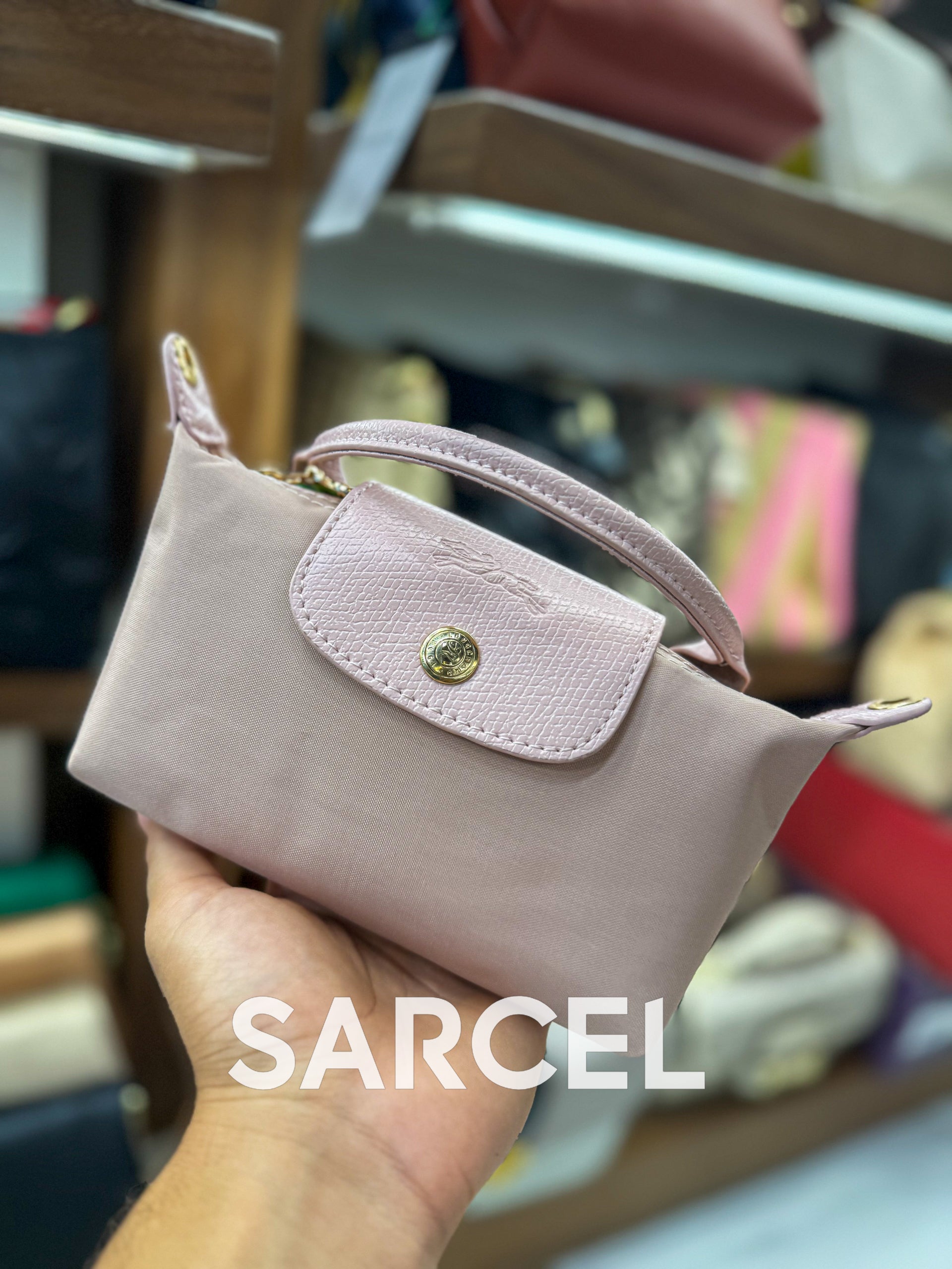 Sac Bandoulière Longchamp Rose Pâle – 100% Cuir Véritable & Finitions Haute Qualité LC-1025