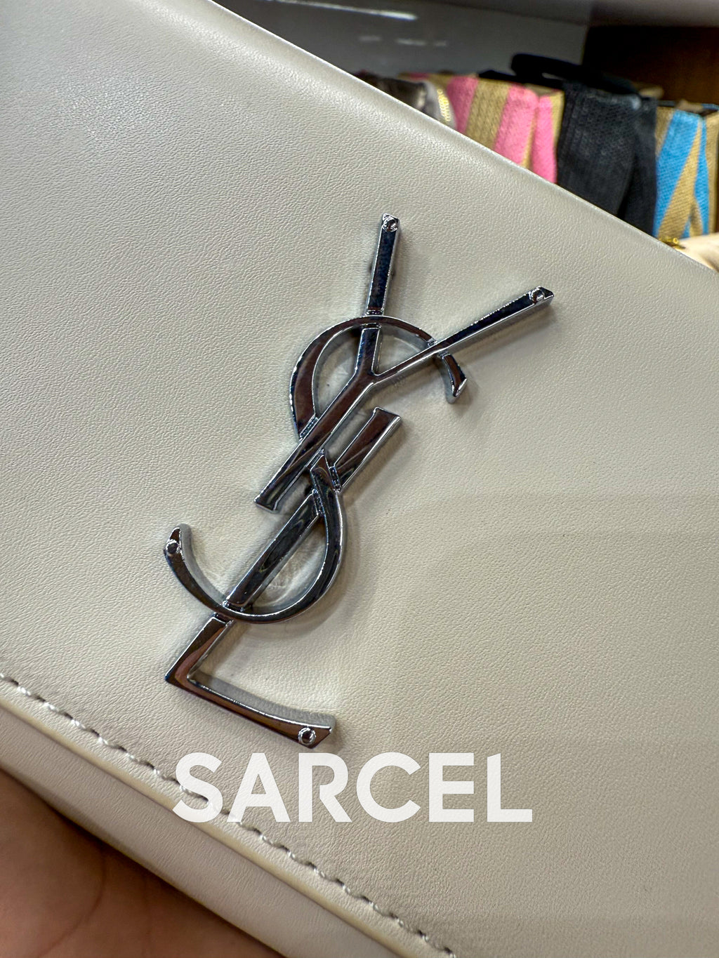 Sac Bandoulière YSL Blanc – 100% Cuir Véritable & Finitions Haute Qualité YSL-1026