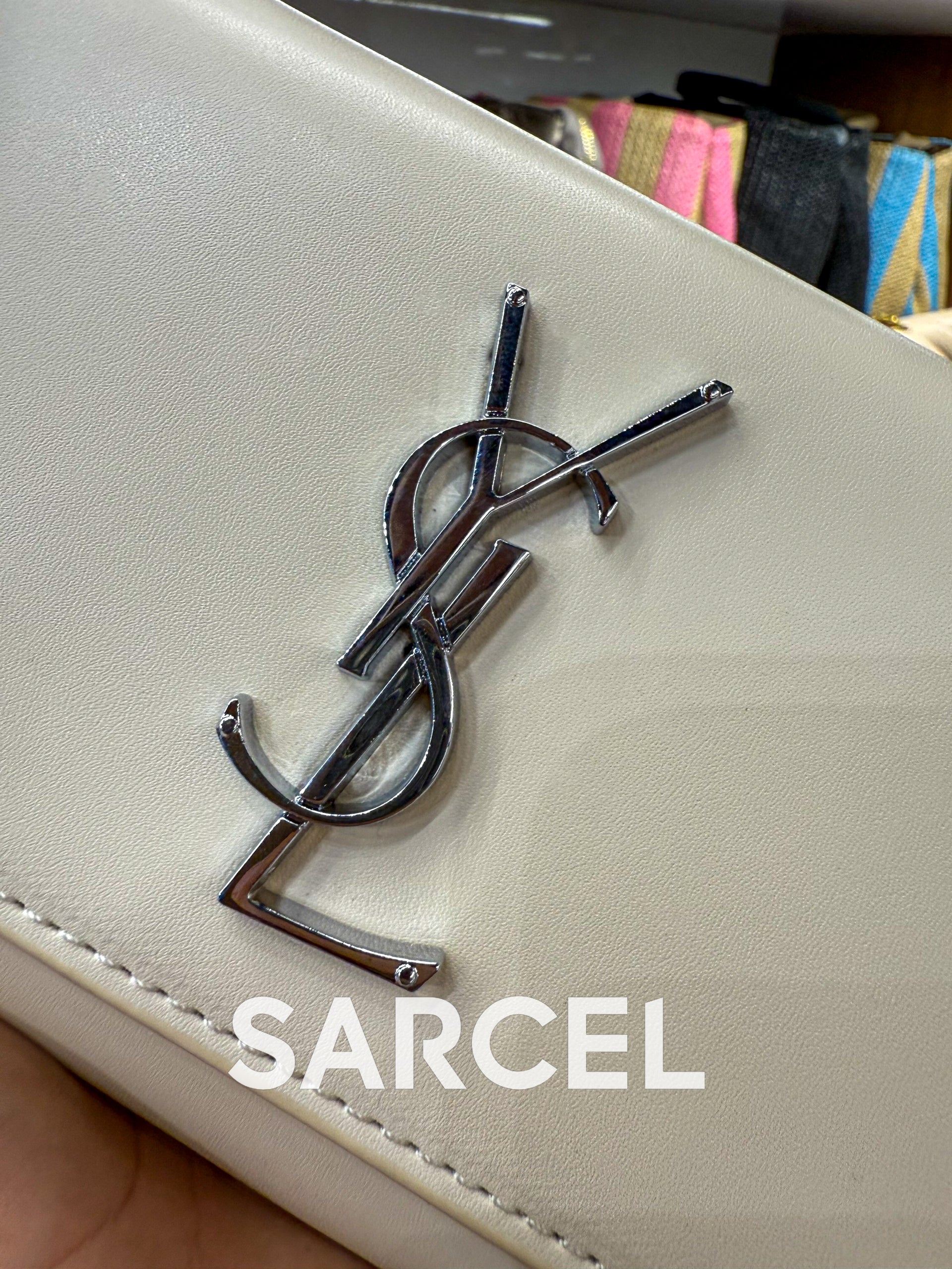 Sac Bandoulière YSL Blanc – 100% Cuir Véritable & Finitions Haute Qualité YSL-1026