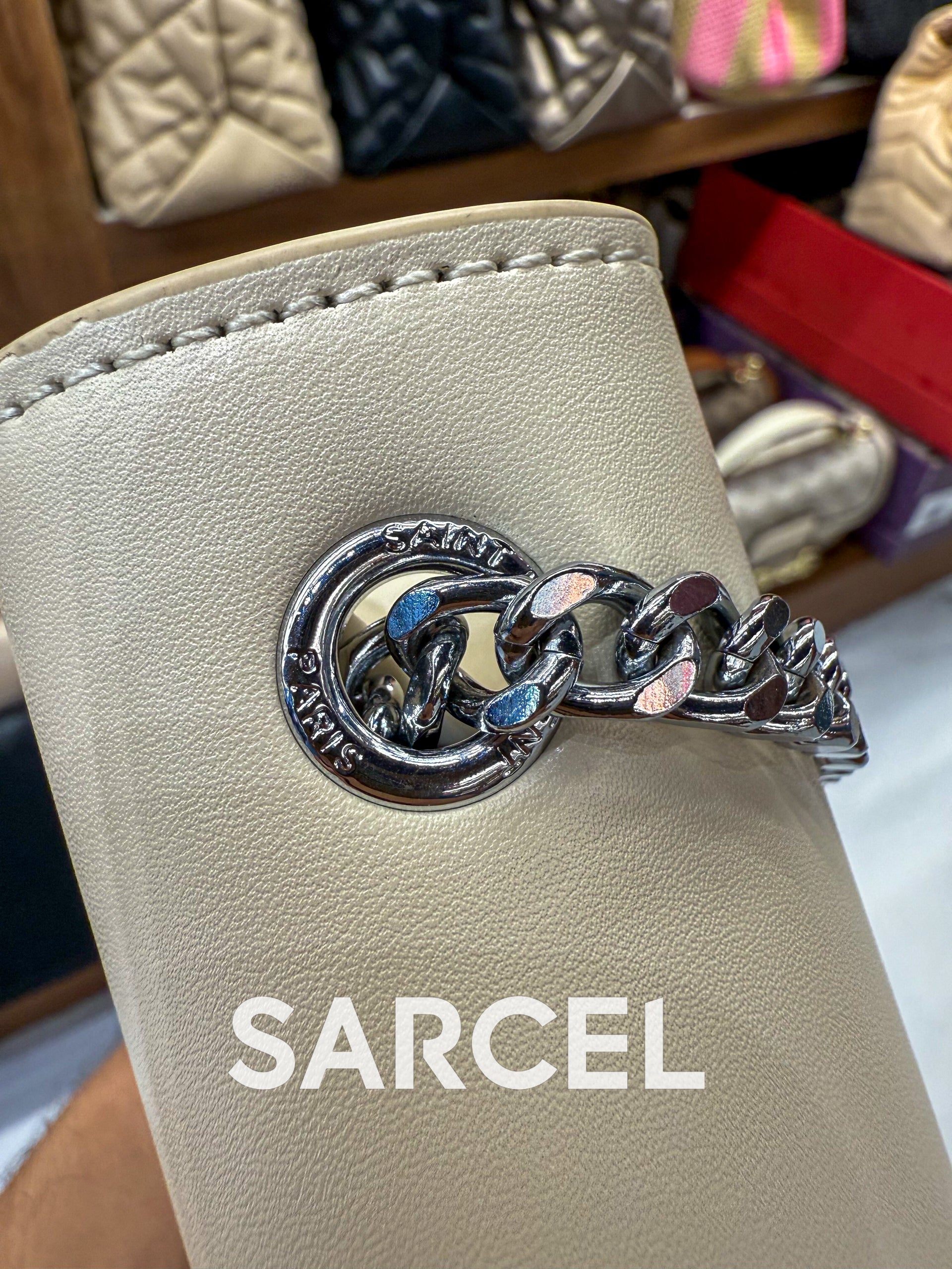 Sac Bandoulière YSL Blanc – 100% Cuir Véritable & Finitions Haute Qualité YSL-1026