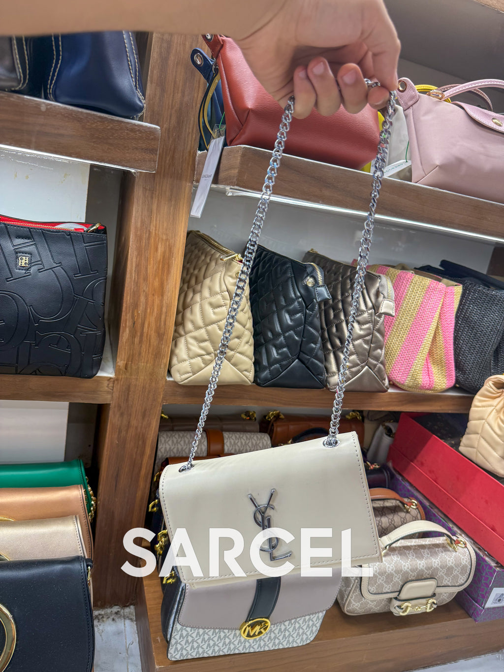 Sac Bandoulière YSL Blanc – 100% Cuir Véritable & Finitions Haute Qualité YSL-1026